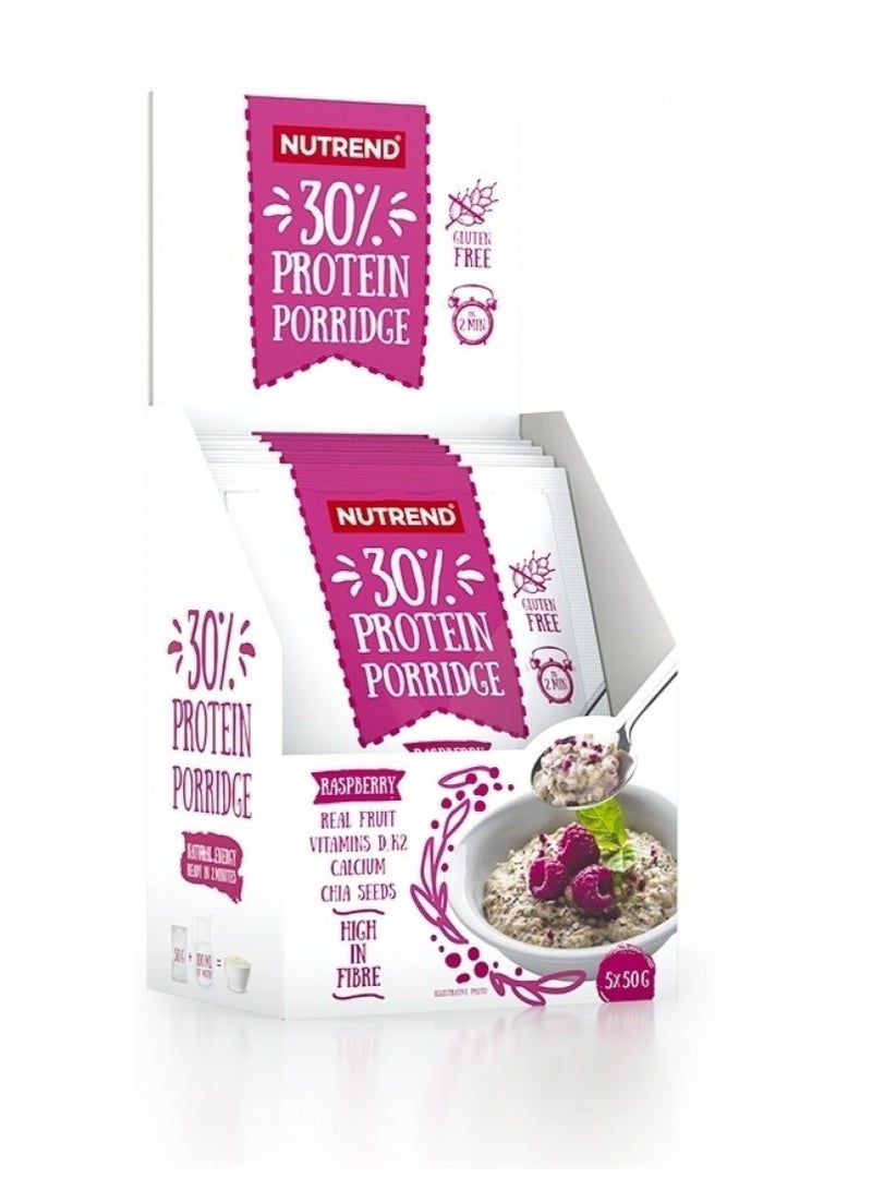 Nutrend 30% Protein Porridge Raspberry Flavor 5x50g