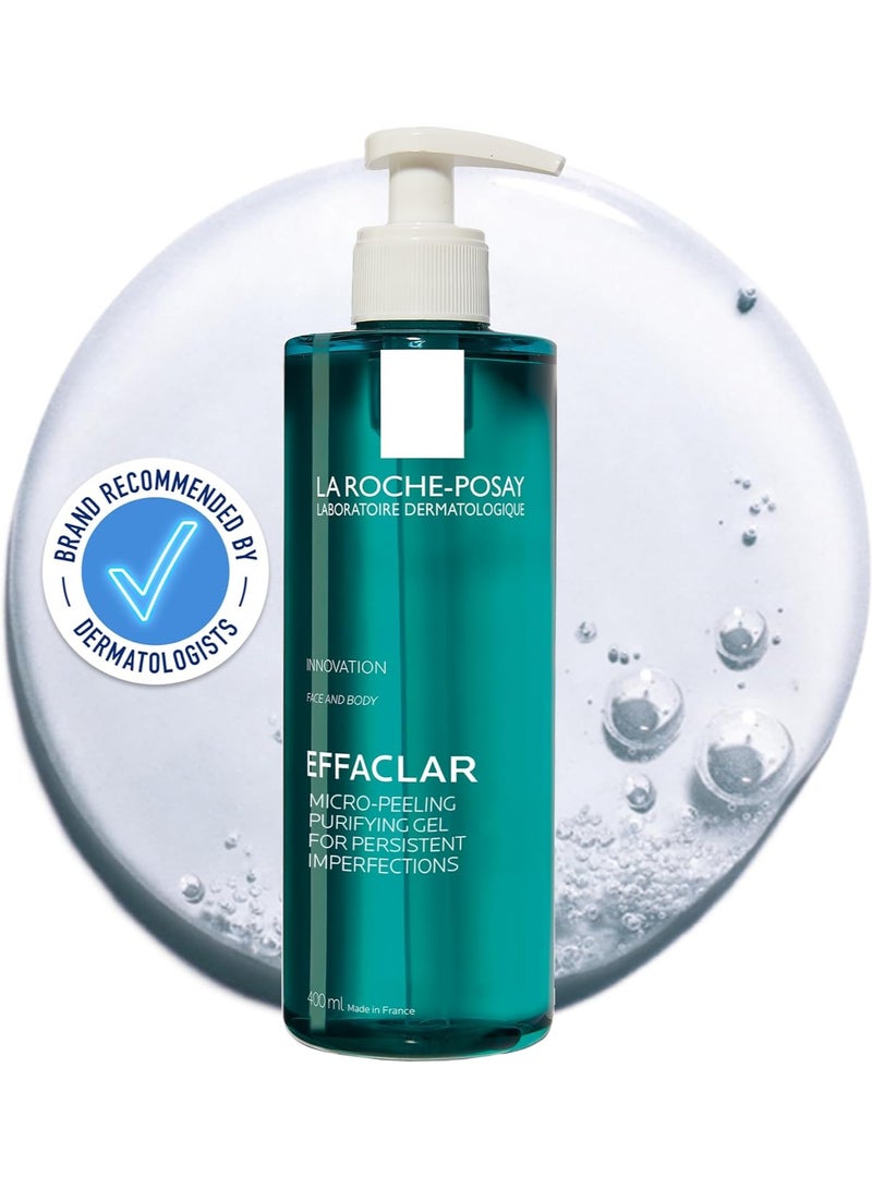 LA ROCHE-POSAY Effaclar Micropeeling Purifying Gel With Salicylic Acid For Oily Skin 400ml