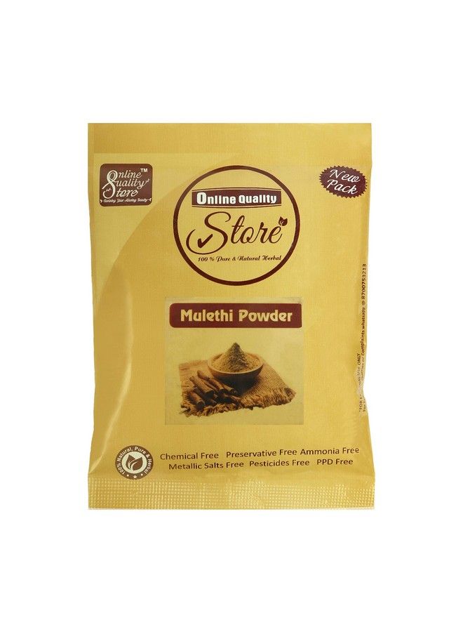 Organic Mulethi Powder (Yashtimadhu Root Powder) Liquorice Powder For Body Skin And Hair ; Skin Whitening(50G Pack Of 1)