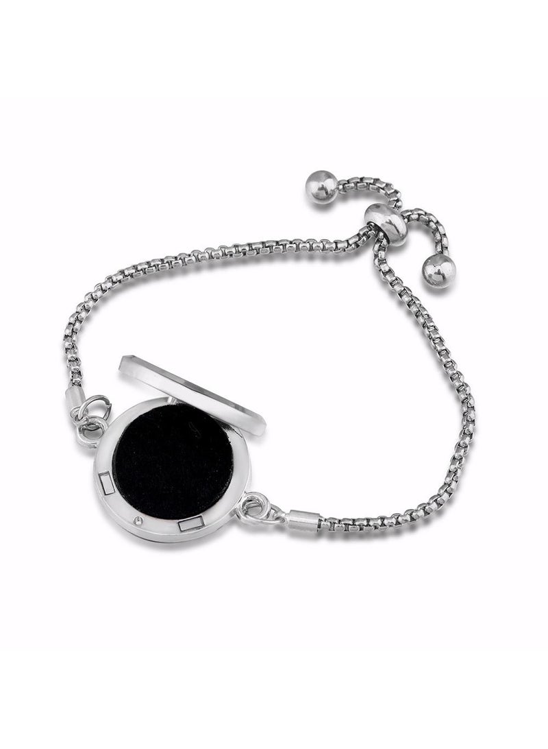 Outdoor Sports Aromatherapy Mosquito Repellent Stainless Steel Essential Oil Box Magnetic Telescopic Bracelet