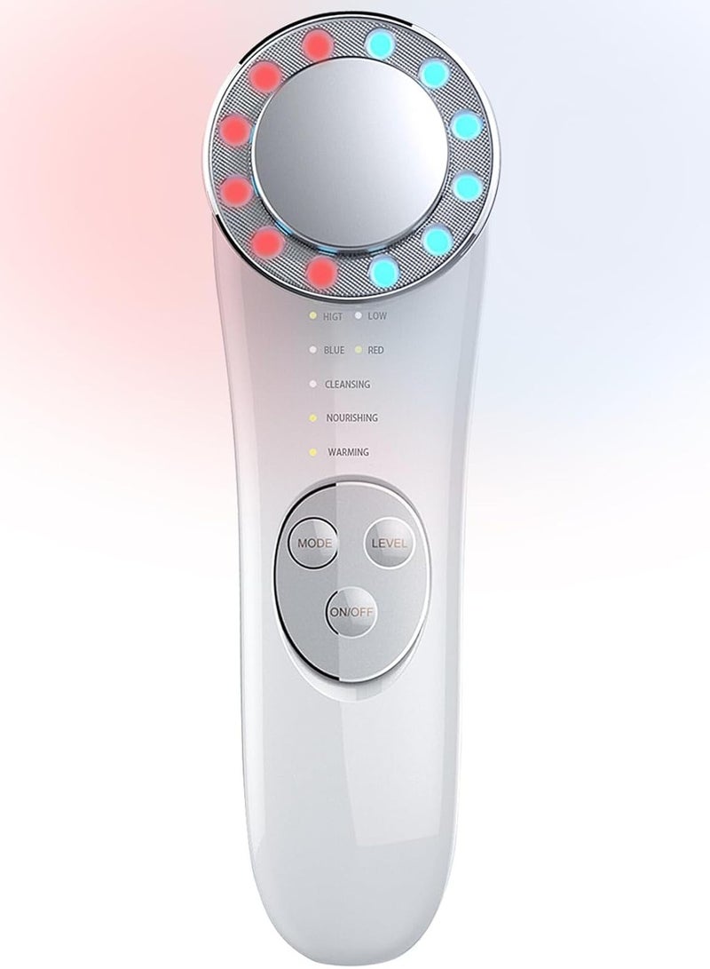ES-1022 Microcurrent Facial Device Face Massager Facial Massager Face Roller Tools for Skin Care (White)
