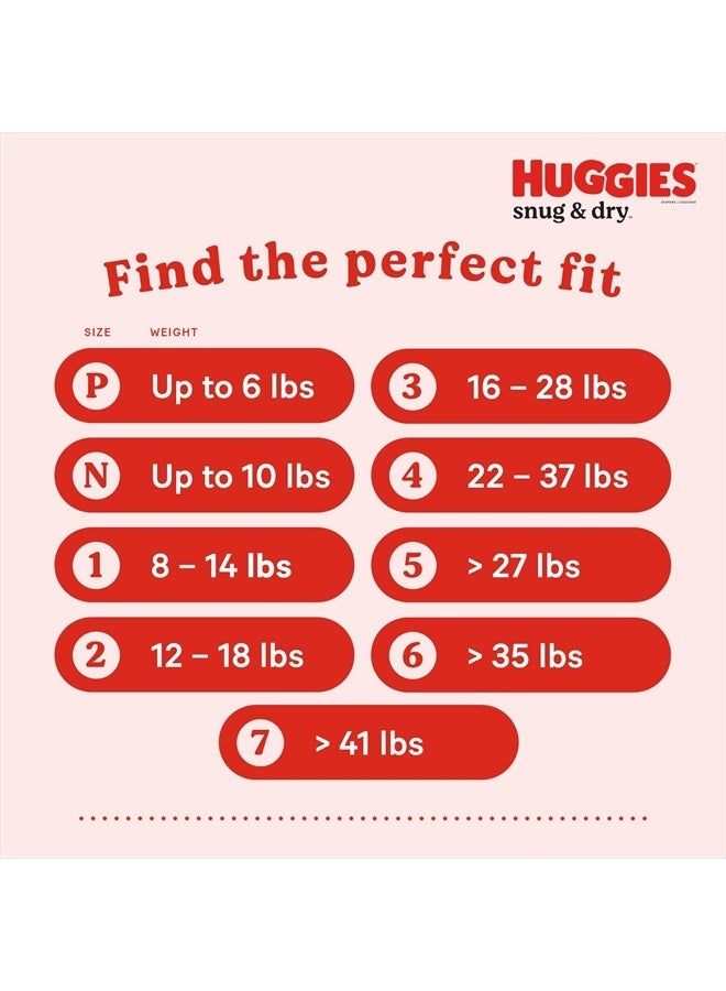 Huggies Size 4 Diapers, Snug & Dry Baby Diapers, Size 4 (22-37 lbs), 76 Count