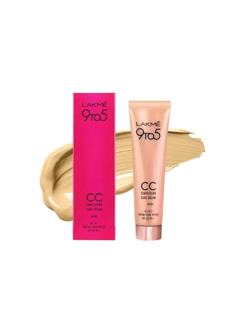 Lakmé 9 to 5 Complexion Care Face Cream Beige  30g and Lakmé Absolute Perfect Radiance Skin Lightening Facewash  50g