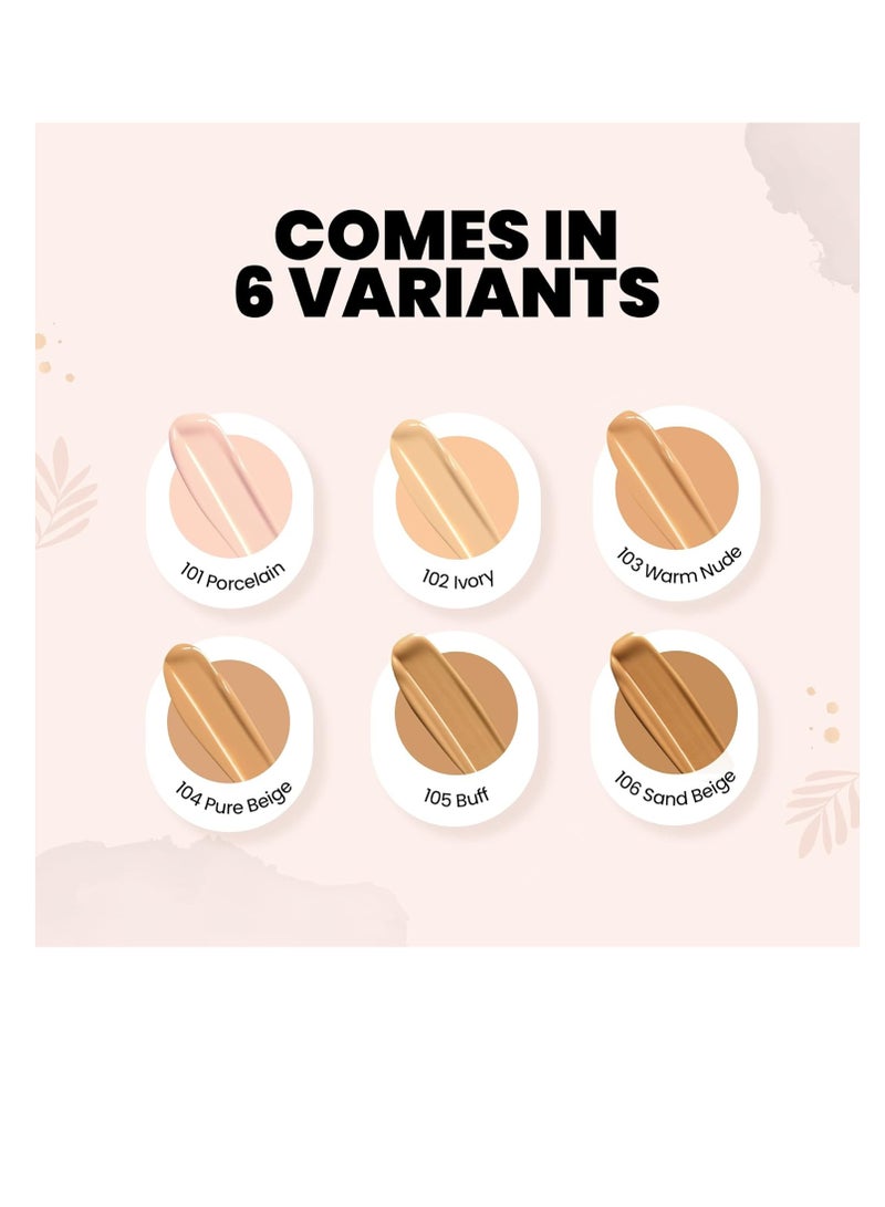 MARS Blossom Soft Matte Full Coverage Foundation For All Skin Types Lotion For All Skin Types Blendable And Buildable Flawless Base Face Makeup 30 Ml 03 Warm Nude  Pack Of 1