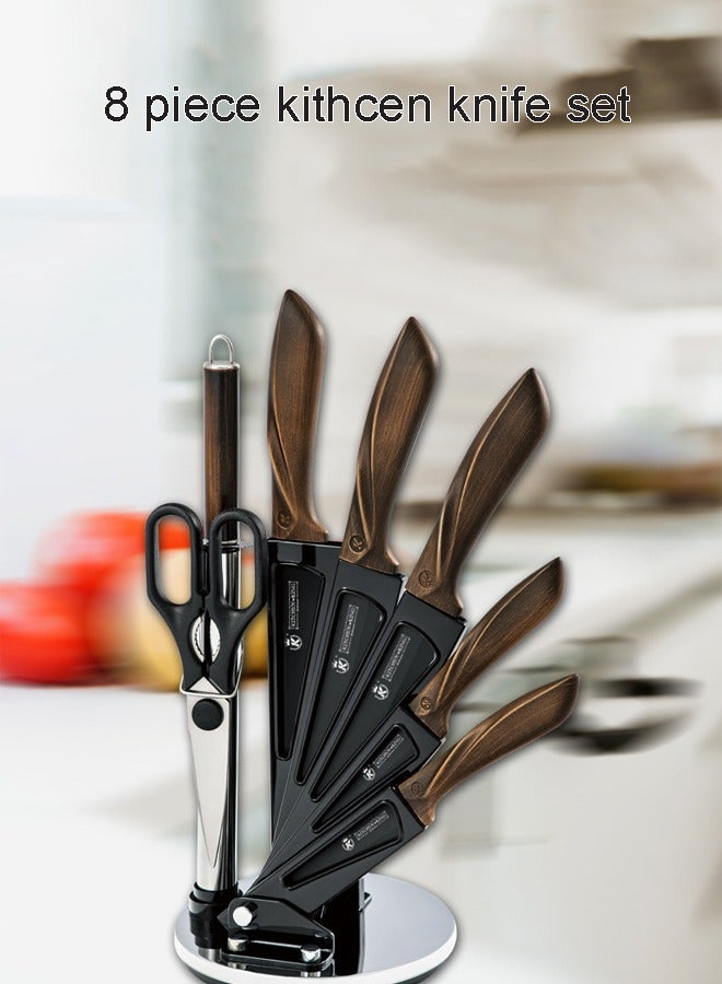 8 Piece Stainless Steel Knife Set