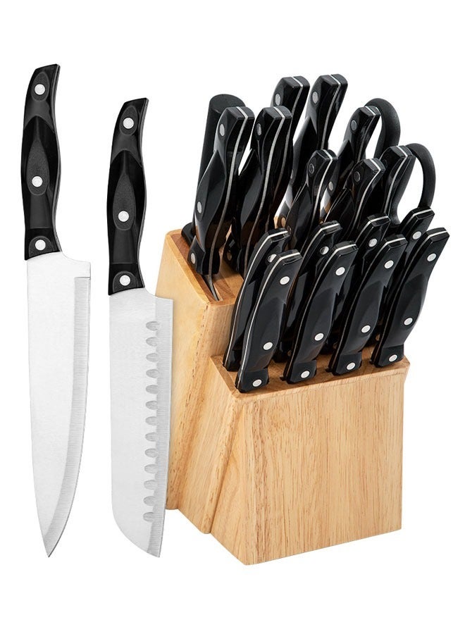 19-Piece Stainless Steel Knife Set