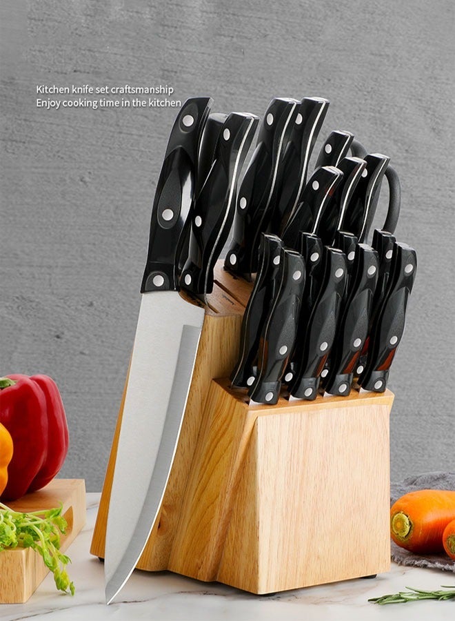 19-Piece Stainless Steel Knife Set