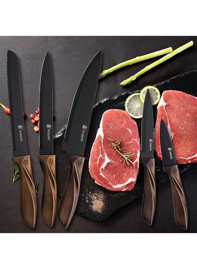 6 Piece Stainless Steel Knife Set