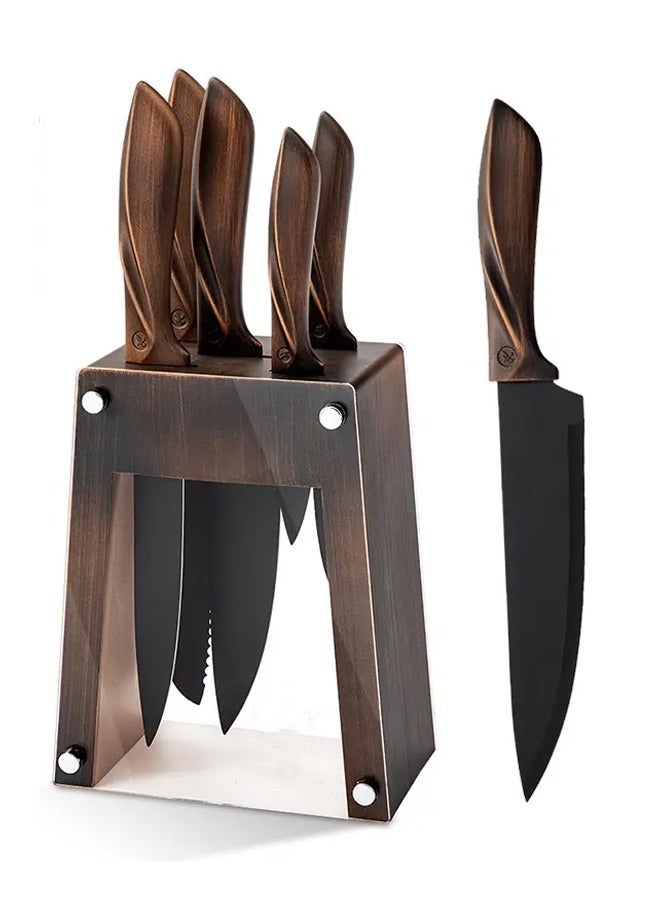 6 Piece Stainless Steel Knife Set