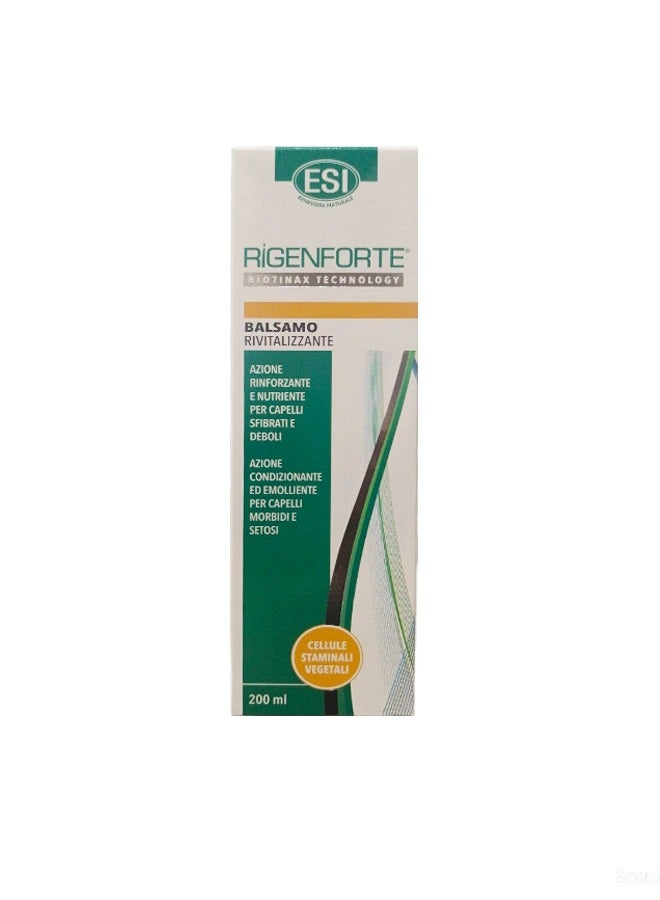 Rigenforte Revitalizing Conditioner: Strengthening and Nourishing Action for Healthy, Silky Hair (200 ml)