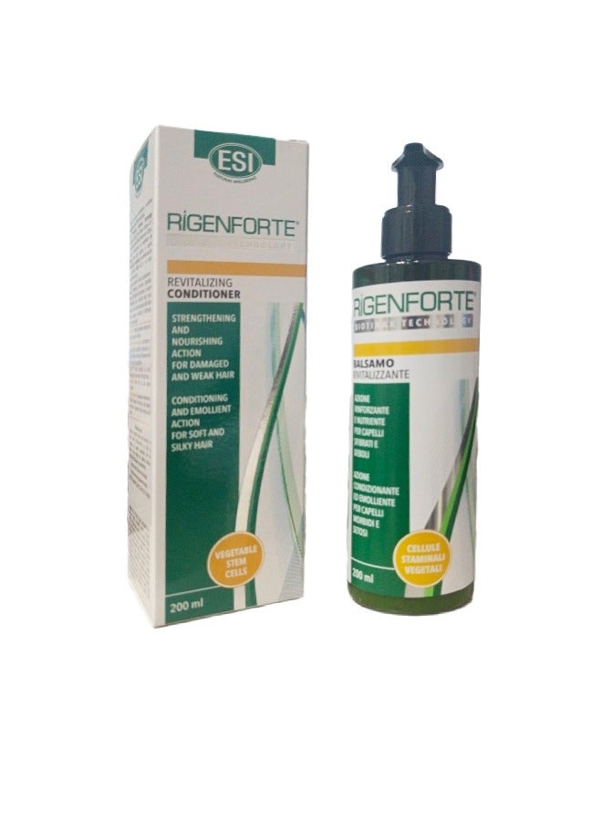 Rigenforte Revitalizing Conditioner: Strengthening and Nourishing Action for Healthy, Silky Hair (200 ml)