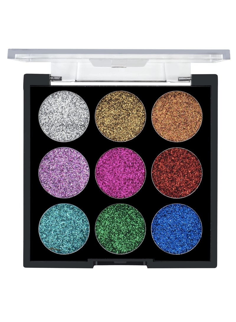 MARS Bling It On Glitter Eyeshadow Palette Shimmery Finish   01  Multicolor