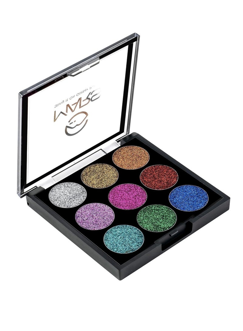 MARS Bling It On Glitter Eyeshadow Palette Shimmery Finish   01  Multicolor