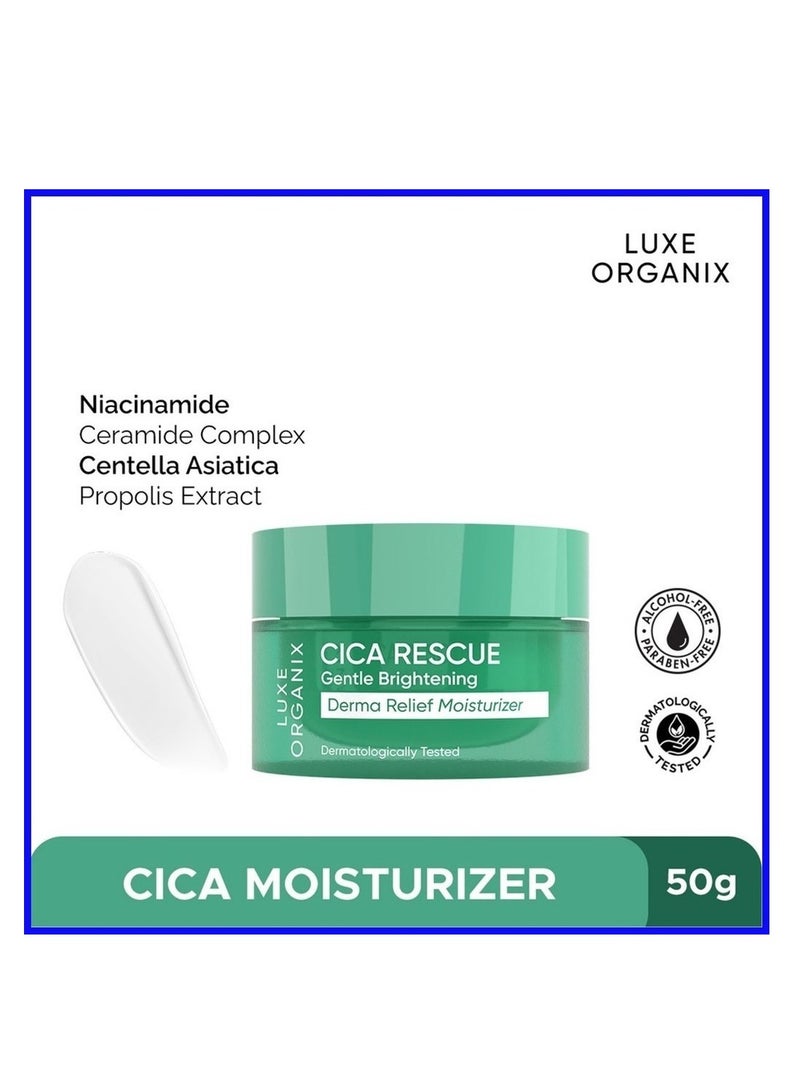 LUXE ORGANIX Cica Rescue Calming Cream / Derma Relief Moisturizer