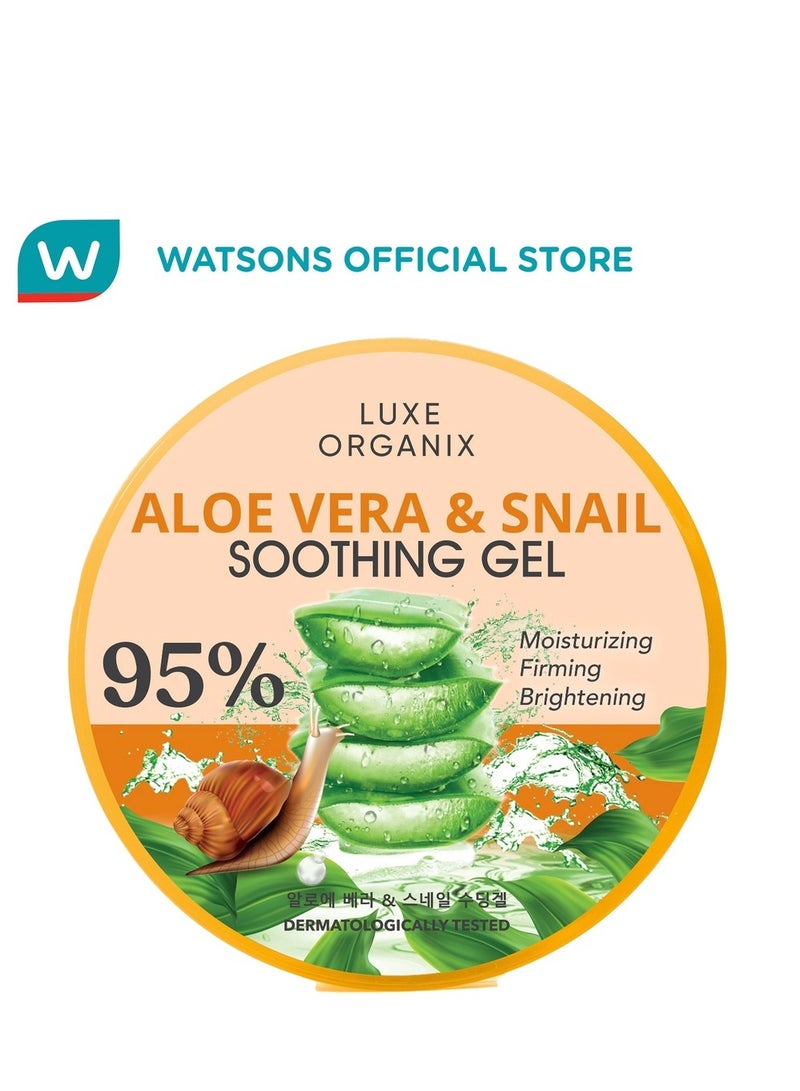 LUXE ORGANIX Snail & Aloe Soothing Gel 300mL