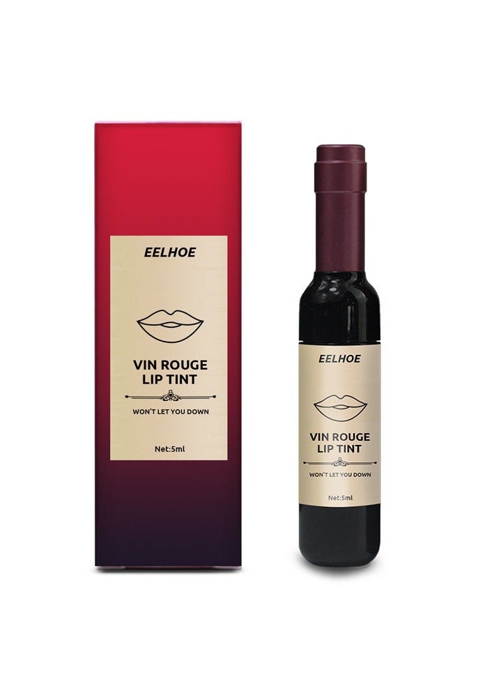 EELHOE red wine bottle shape portable waterproof lipstick 5ml