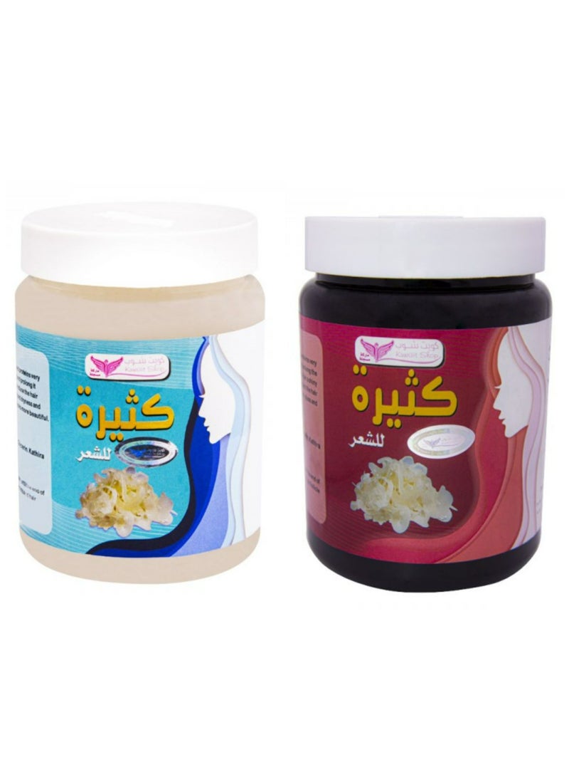 kathira for hair white 500 ML+kathira for hair red 500 ML