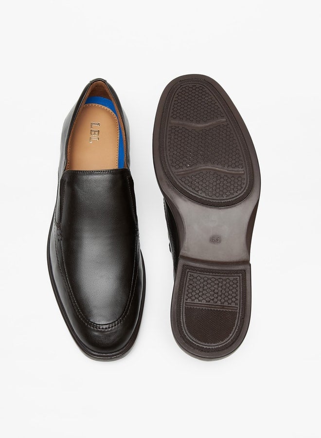 Men's Solid Slip-On Leather Loafers