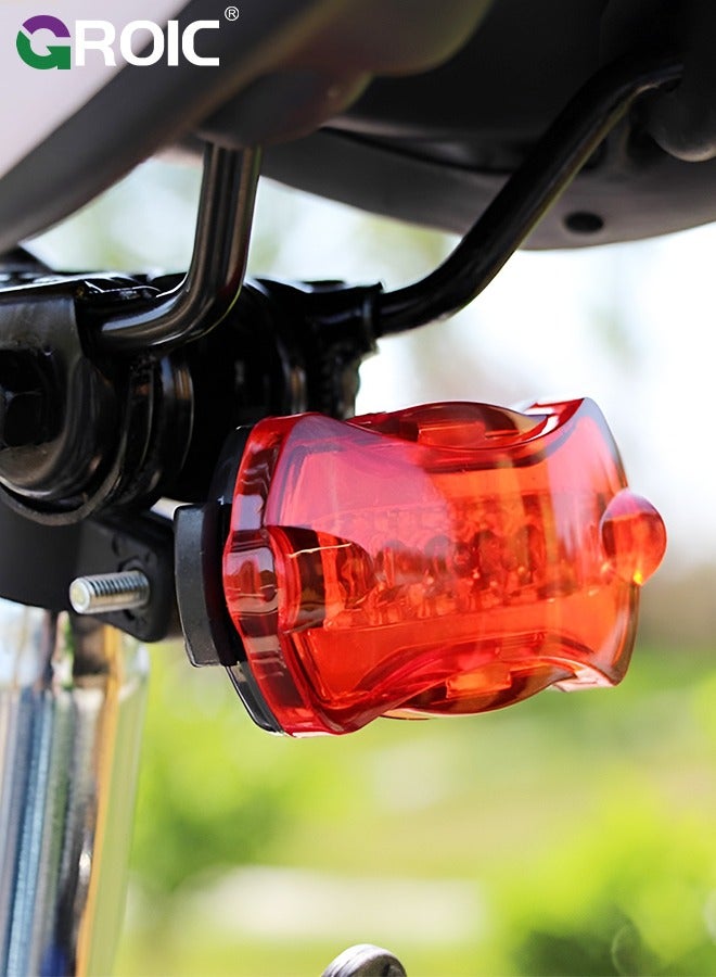 USB Rechargeable Bike Lights Set, Bicycle Light Set, Night Riding Front and Back Bicycle Light LED Bike Headlight Waterproof Easy to Install for Men Women Road Mountain MTB Cycling