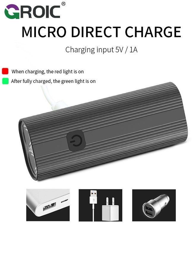 USB Rechargeable Bike Lights Set, Bicycle Light Set, Night Riding Front and Back Bicycle Light LED Bike Headlight Waterproof Easy to Install for Men Women Road Mountain MTB Cycling