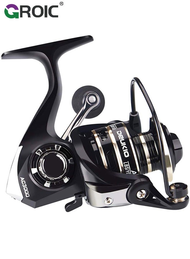 Fishing Reel, Baitcaster Reels, Ultra Smooth Powerful Fish Spinning Wheel, Ultralight Fishing Reels with Drag Baitcasting Reel Perfect for Freshwater or Saltwater Fishing AC-1000
