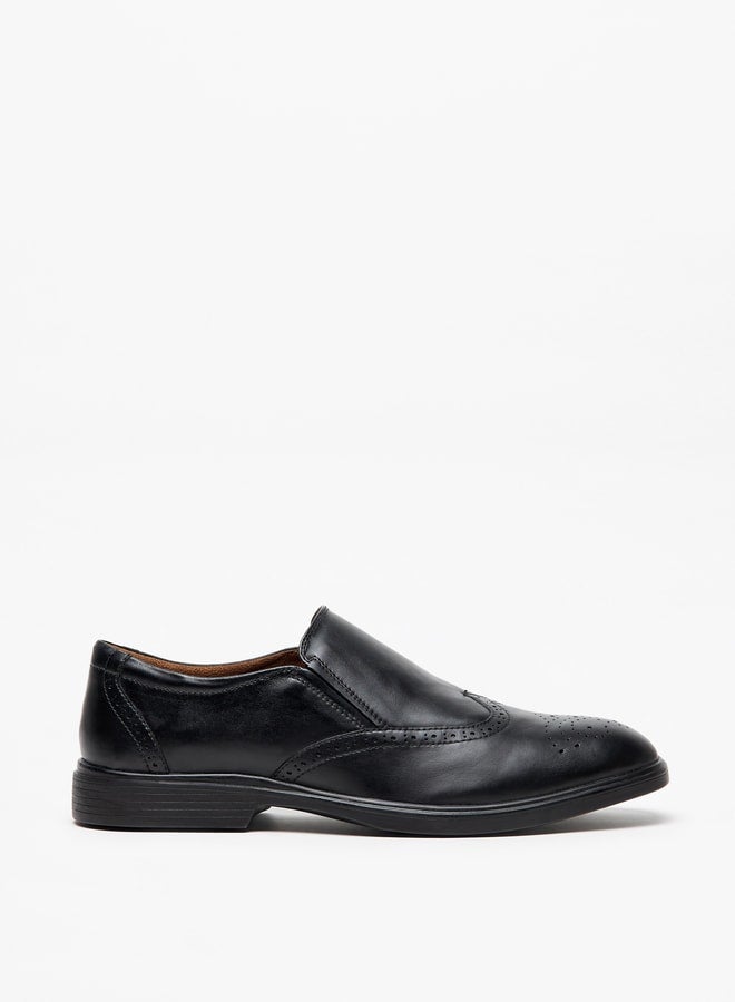 Men's Solid Slip-On Leather Loafers