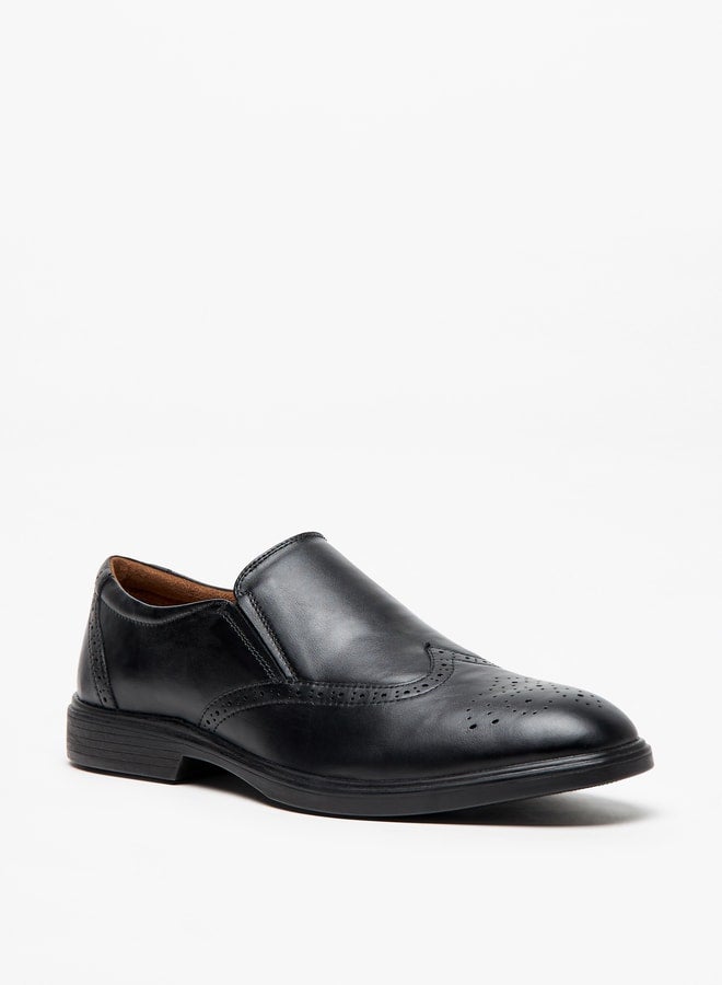 Men's Solid Slip-On Leather Loafers