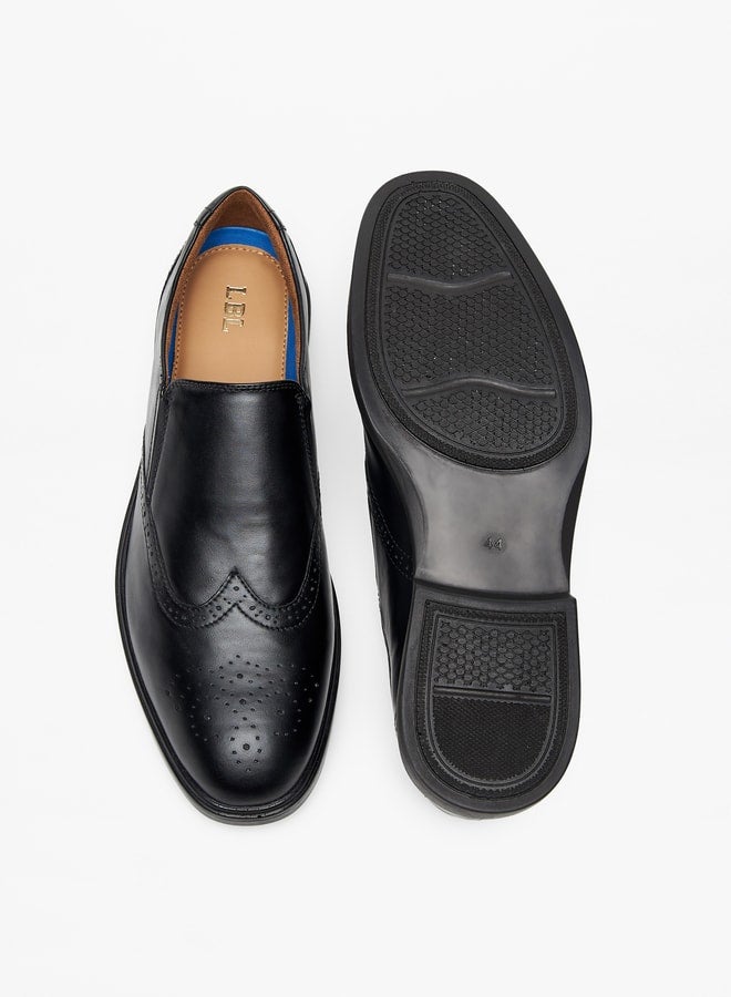 Men's Solid Slip-On Leather Loafers