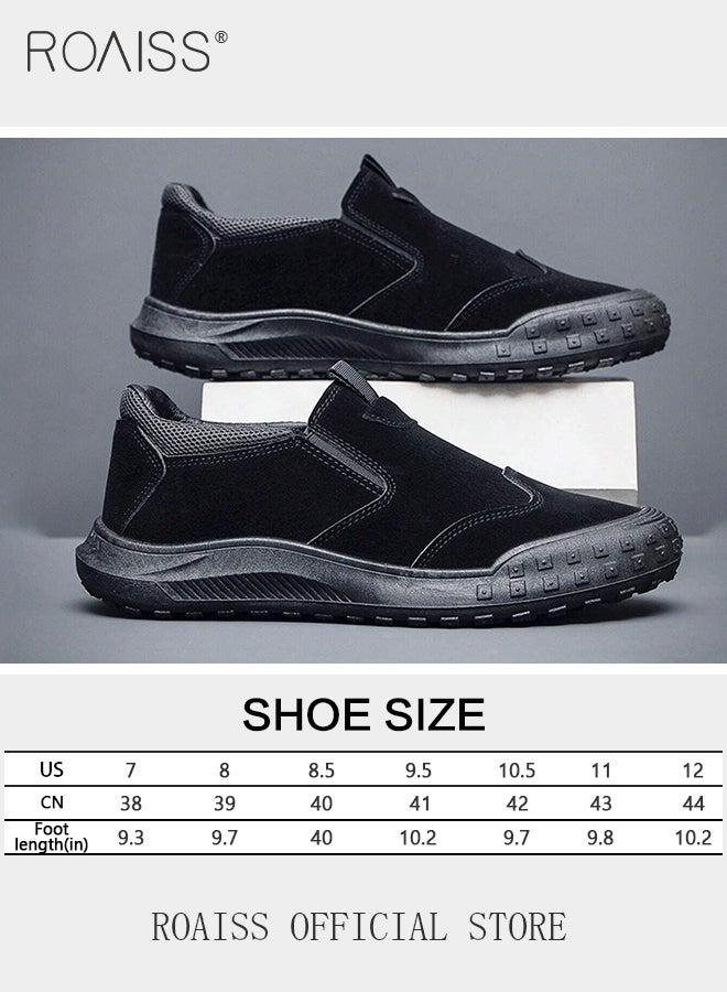 Minimalist Lightweight Sneakers for Men Breathable Soft Sole Anti Slip Shock Absorption Outdoor Sports Driving Shoes Mens Casual Low Top Elastic Wear Resistant Running Shoes