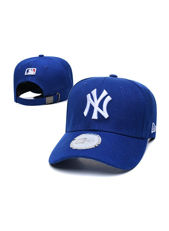 New Era 9Fort New York Yankees Baseball Hat Duck billed Hat Pointed Hat Sun Hat Pure Cotton Men's and Women's Hat Baseball Outdoor blue