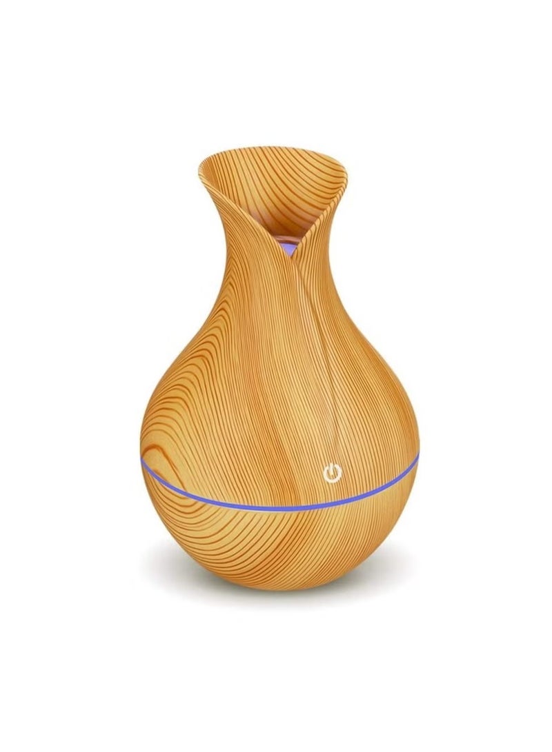 Essential Oil Diffuser, USB Led Ultrasonic Aroma Oil Diffuser Humidifier With 7 Colors, Durable And Reliable Fragrance Diffuser Machine, Portable Cool Mist Humidifier For Home Office, (Light Brown)