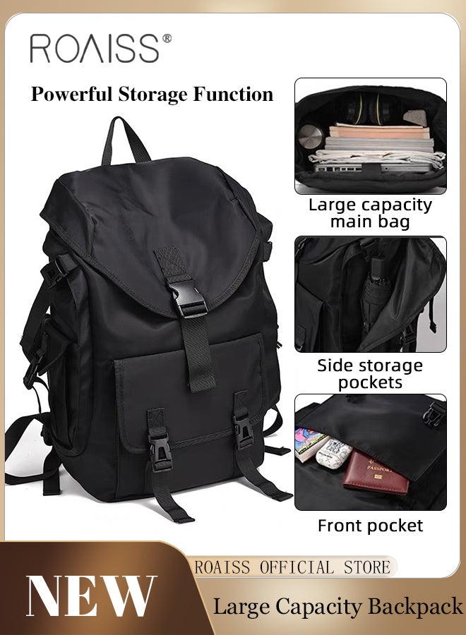 39L Travel Large Capacity Backpack for Men Lightweight Simple Commuter Student Bag with Includes Computer Compartment Waterproof Scratch Resistant Outdoor Weekend Hiking Bag