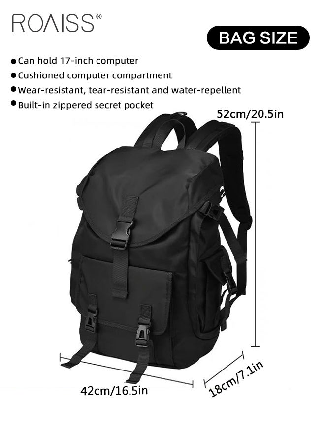 39L Travel Large Capacity Backpack for Men Lightweight Simple Commuter Student Bag with Includes Computer Compartment Waterproof Scratch Resistant Outdoor Weekend Hiking Bag