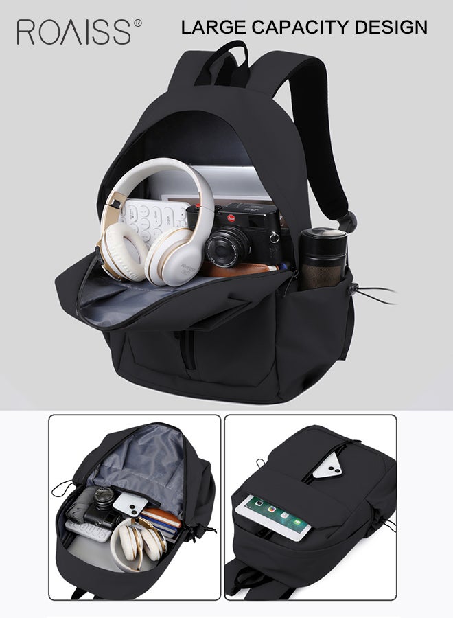 Casual Travel Large Capacity Backpack for Men Waterproof Lightweight Simple Commuter Schoolbag with Multi Compartment Design Weight Saving and Wear Resistant Hiking Weekend Bag