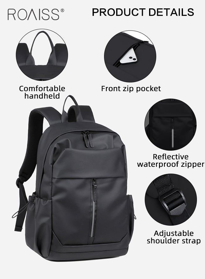 Casual Travel Large Capacity Backpack for Men Waterproof Lightweight Simple Commuter Schoolbag with Multi Compartment Design Weight Saving and Wear Resistant Hiking Weekend Bag