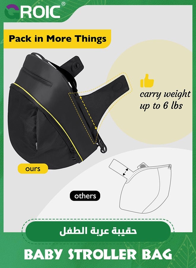 4 In 1 Storage Bag Compatible with Doona Infant Car Seat Stroller, Stroller Accessories, Large Capacity Diaper Bag, Stroller Organizer Bag,Handle Backpack,Parent Organizer