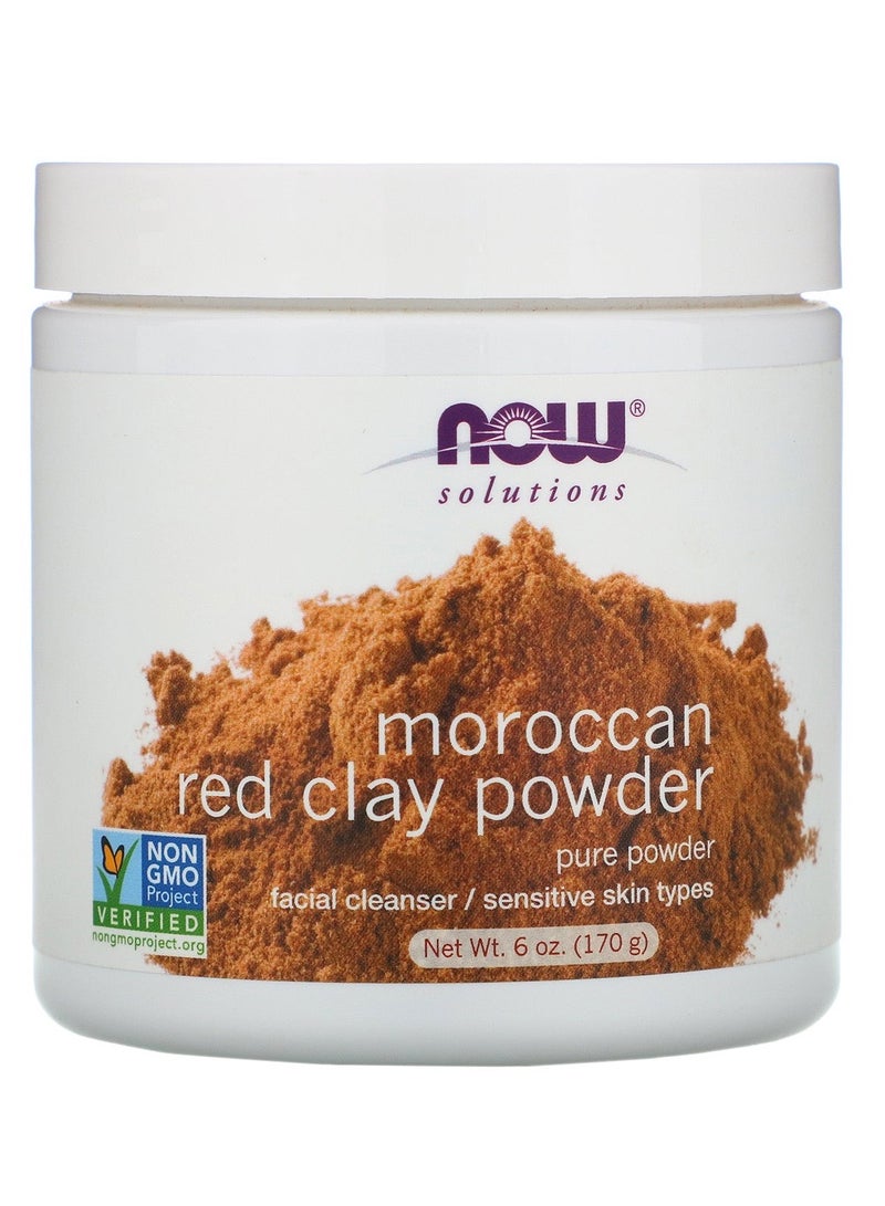 Now Solutions Moroccan Red Clay Powder 170G