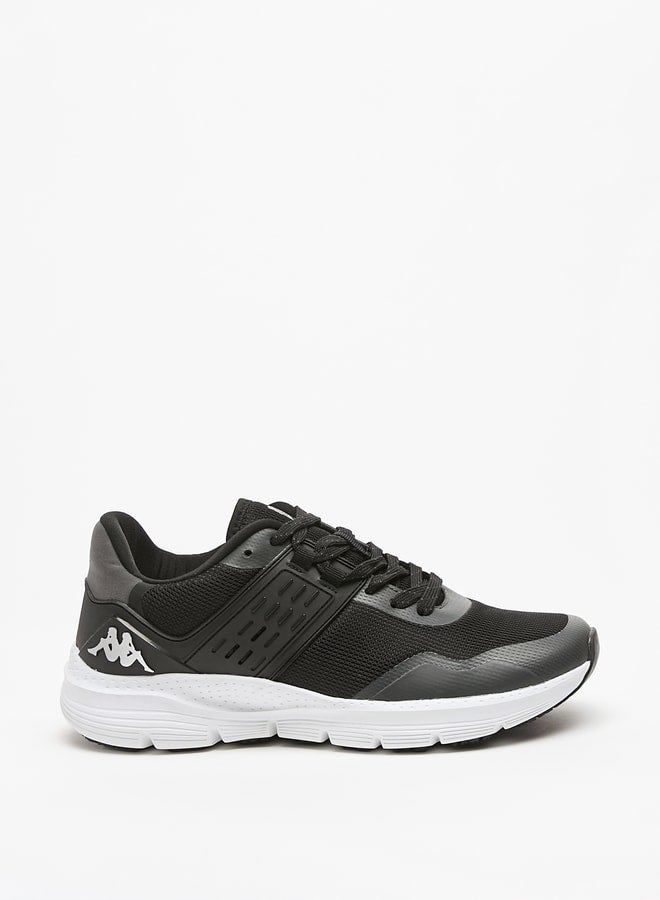 Men's Textured Sports Shoes with Lace-Up Closure