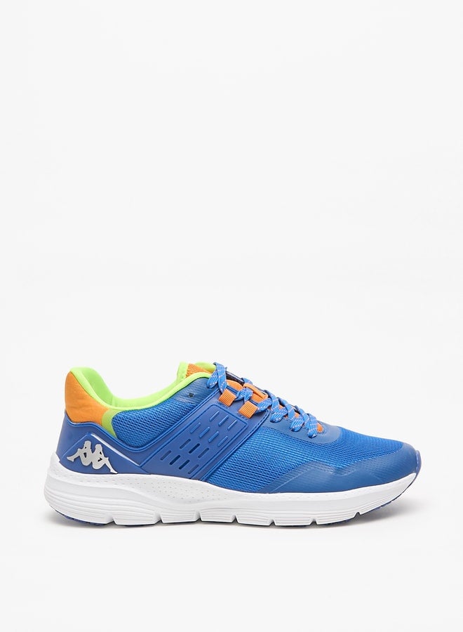 Men's Textured Sports Shoes with Lace-Up Closure