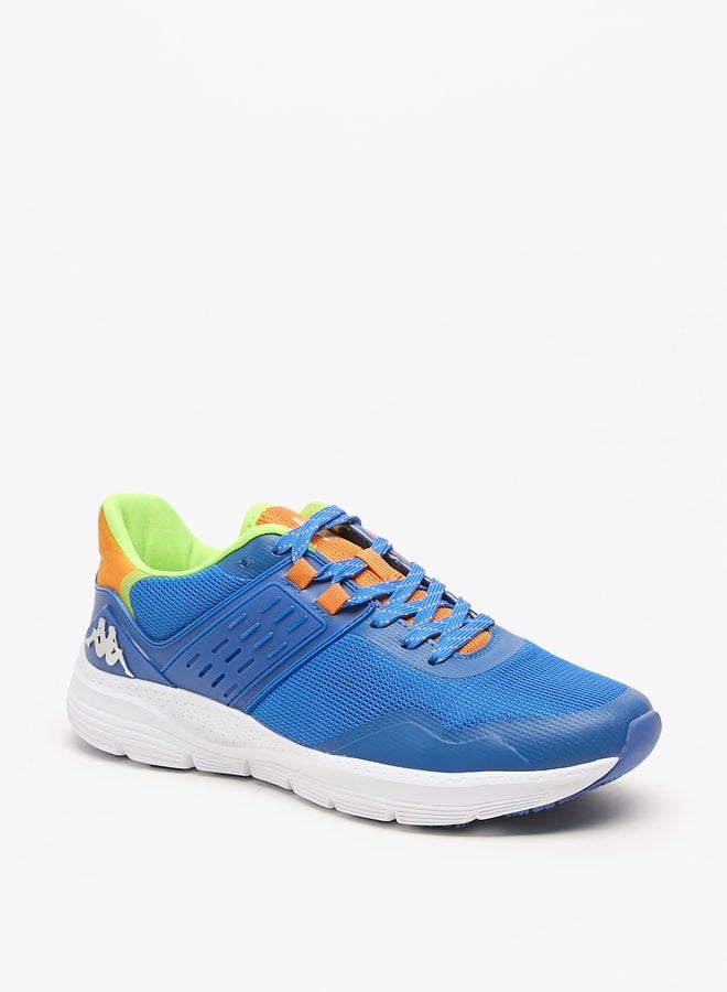 Men's Textured Sports Shoes with Lace-Up Closure