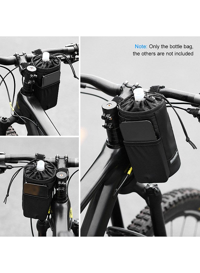 Insulated Bicycle Bag Bike Bottle Holder Cycling Water Bottle Cover Heavy Duty Drink Bottle Storage Bag Carrier Pouch MTB Bike Kettle Handlebar Bag Protective Case