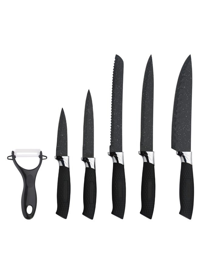 6 Piece Stainless Steel Knife Set