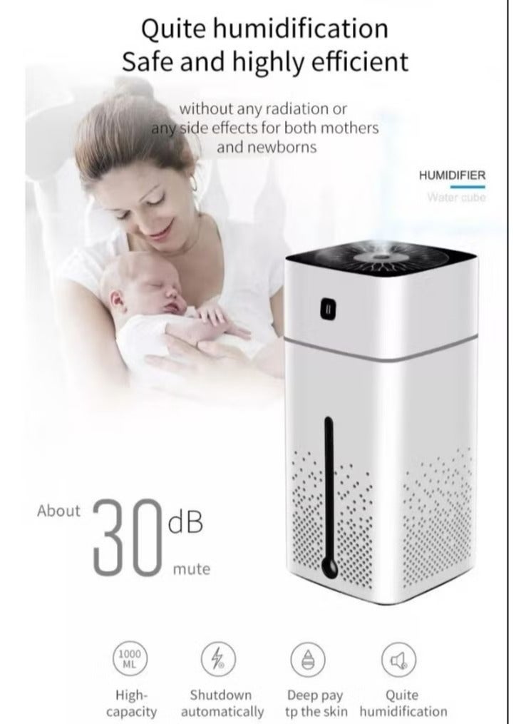 Essential Oil Diffuser, Intelligent Large Capacity Mute Spray Aroma Diffuser, Durable And Reliable Fragrance Diffuser Machine, Portable Cool Mist Humidifier For Home Office, (White)