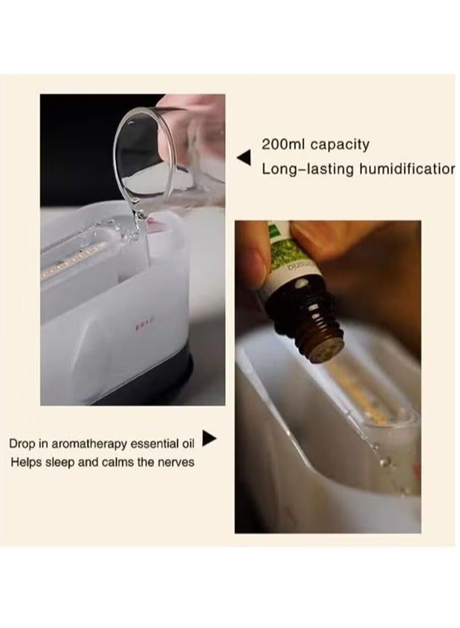 Essential Oil diffuser, Bluetooth Music Flame Aromatherapy Humidifier Diffuser, Durable Long Lasting Fragrance Diffuser, Portable Color Changing Room Diffusers For Home Office, (Brown)