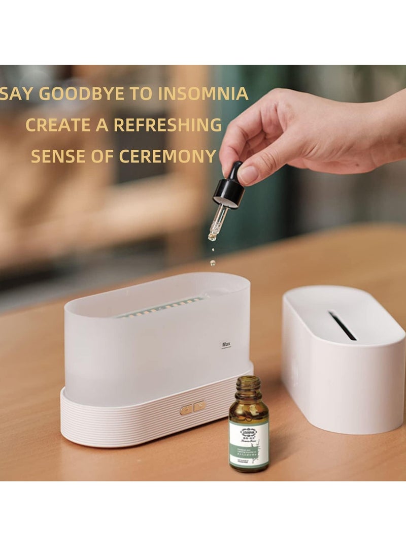 Essential Oil Diffuser, Two Speed Automatic Shutdown Essential Oil Diffuser With Adjustable Lightening , Durable Long Lasting Aromatherapy Diffuser, Portable Room Diffusers For Home Office, (White 2)