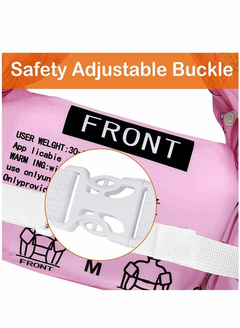 Toddler Swimming Float Vest, Arm Bands Kids Swim Vest with Shoulder Harness. Swim Training Jacket for 2-6 Years Old Boys Girls