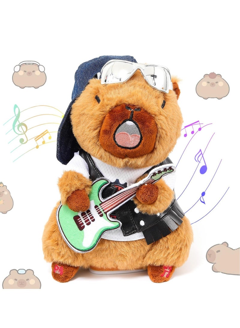 Capybara Plush Musical Dancing Baby Toy, Stuffed Animals Singing Plushie Funny Electric Toy Boys Girls