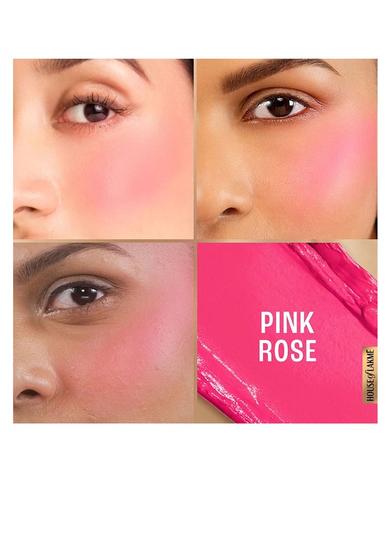 Lakme 9 to 5 Powerplay Velvet Crème Blush   Pink Rose 9gm