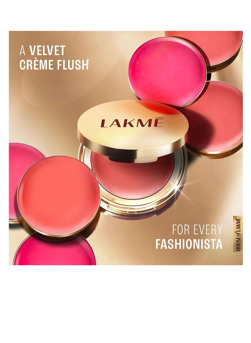 Lakme 9 to 5 Powerplay Velvet Crème Blush   Pink Rose 9gm
