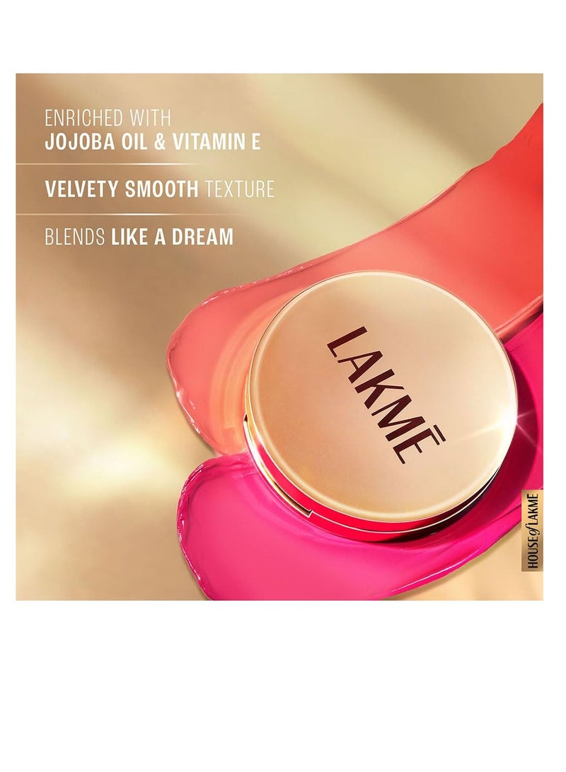 Lakme 9 to 5 Powerplay Velvet Crème Blush   Pink Rose 9gm